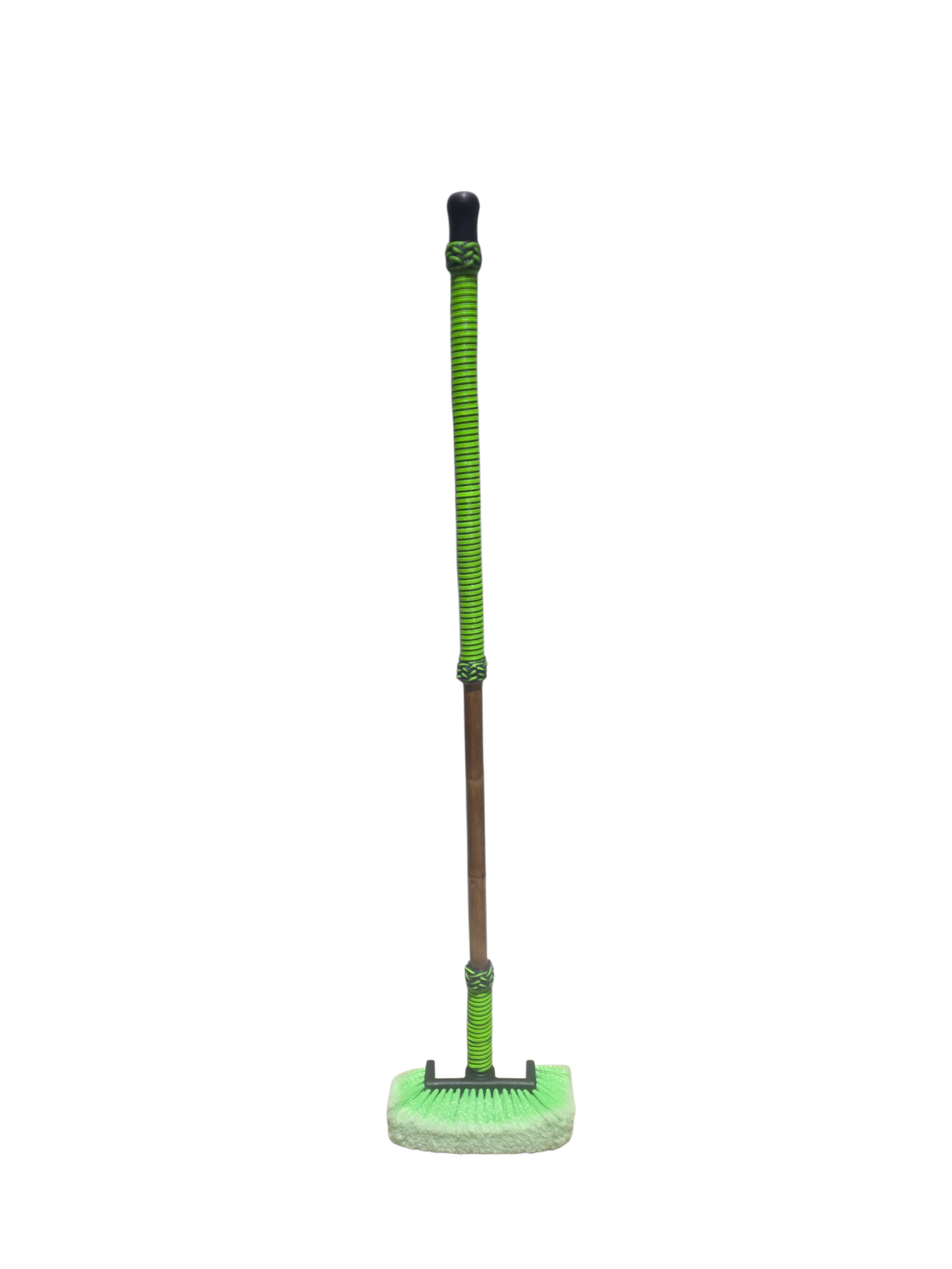 Boat Deck Brush in Neon Green/Purple (Slob Stick) with 10" Soft Bristle Brush Head