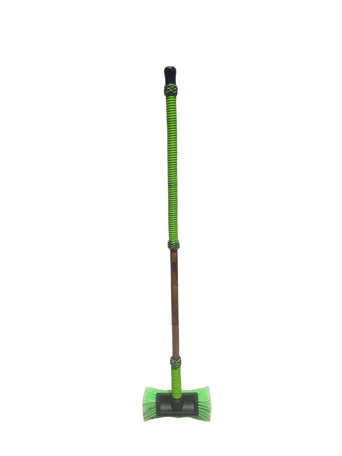 Boat Deck Brush in Neon Green/Purple (Slob Stick) with 10" Soft Bristle Brush Head