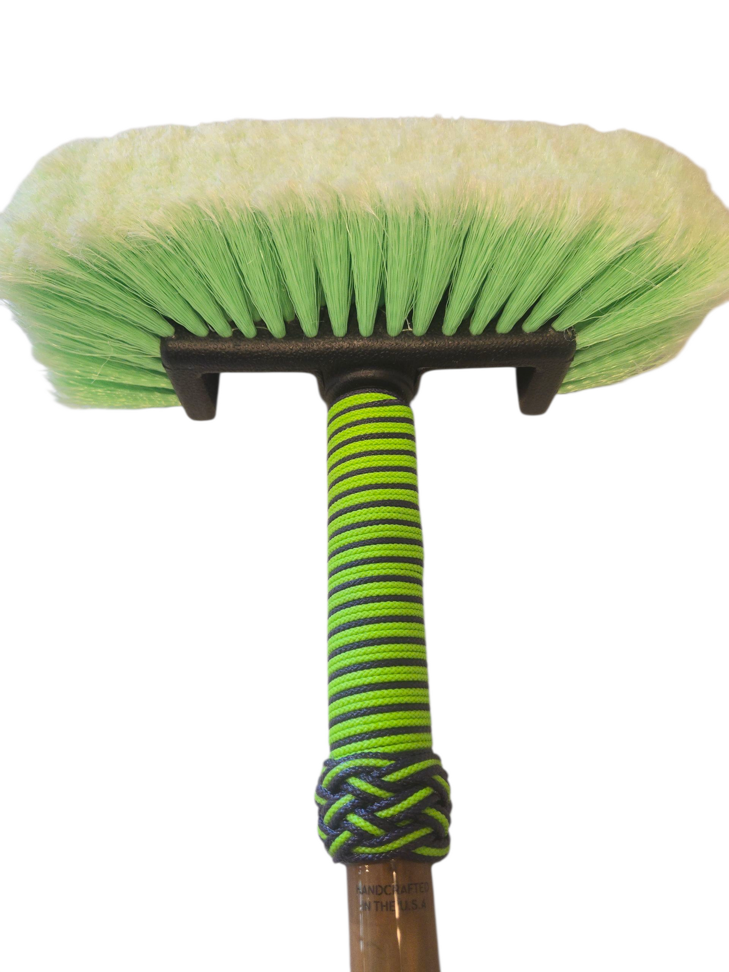 Boat Deck Brush in Neon Green/Purple (Slob Stick) with 10" Soft Bristle Brush Head