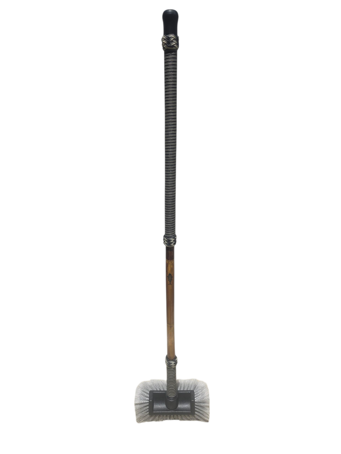 Boat Deck Brush in Grey/Black/White (Marauder) with 10" Soft Bristle Brush Head