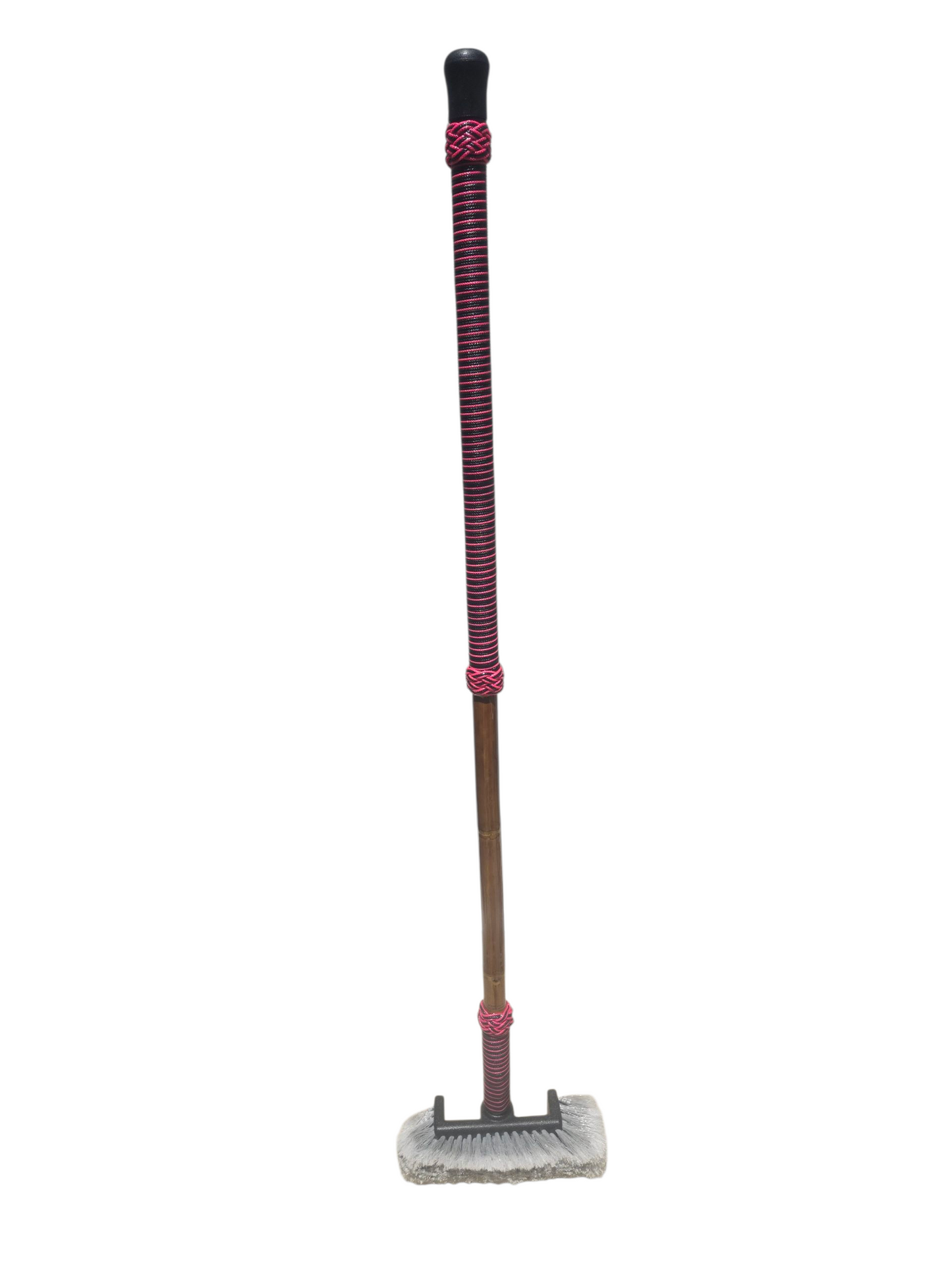 Boat Deck Brush in Black/Pink (Slay Stick) with 10" Soft Bristle Brush Head