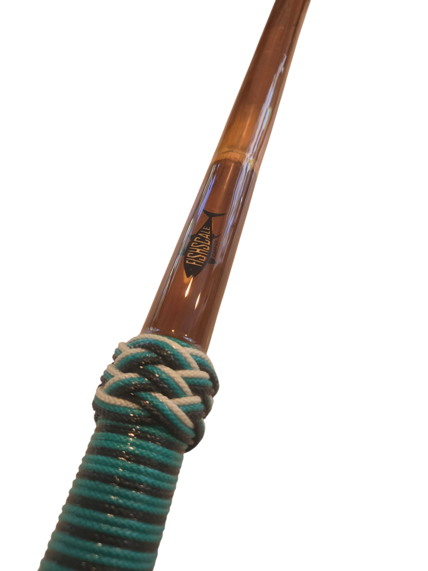 Boat Deck Brush in Teal/Black/White (Shaka Stick) with 10" Soft Bristle Brush Head