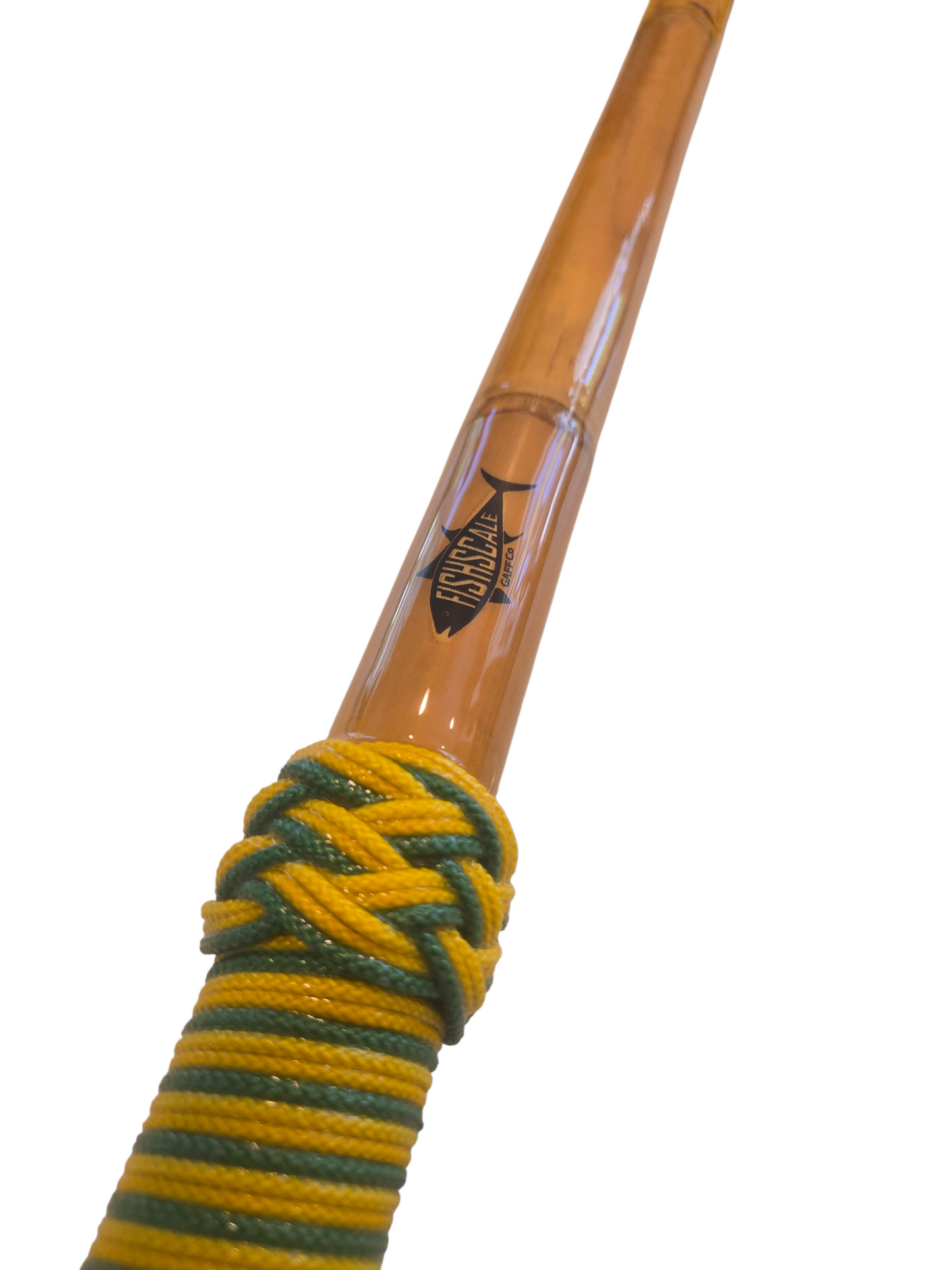 Boat Deck Brush in Green/Yellow/Gold (Pineapple Cyco) with 10" Soft Bristle Brush Head