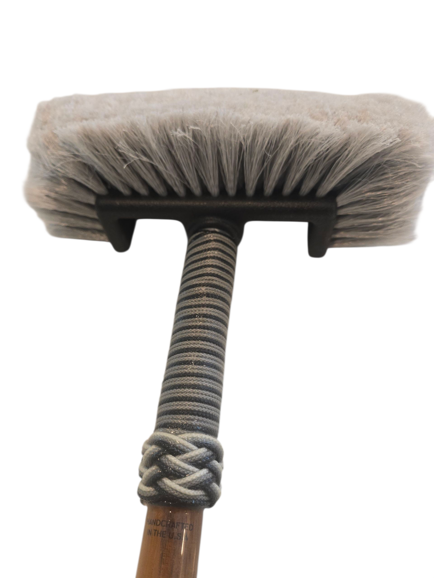 Boat Deck Brush in Grey/Black/White (Marauder) with 10" Soft Bristle Brush Head