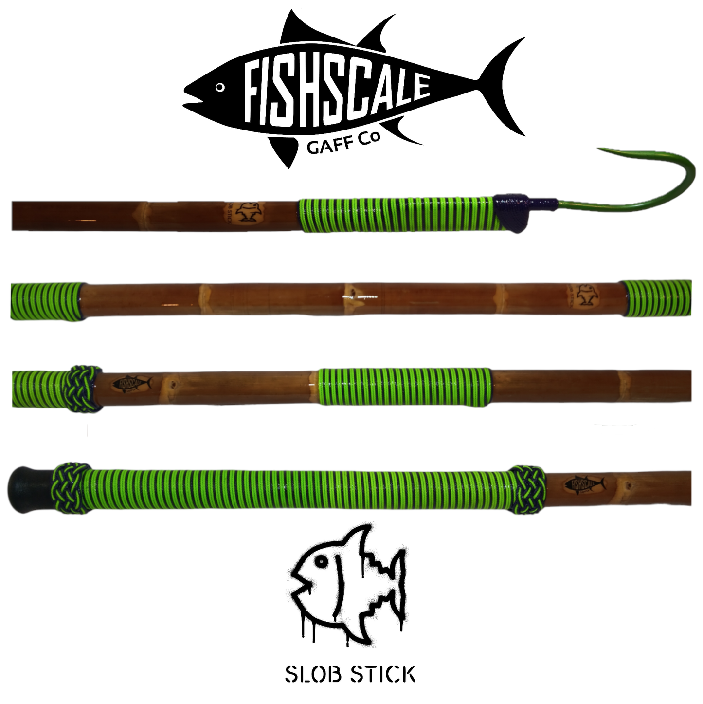 SLOB STICK x Neon Green/Purple with Corrosion-Resistant Ano Green Finished Hook