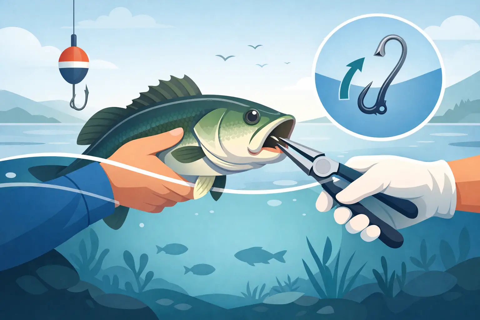 How to Remove Hook From Fish Safely