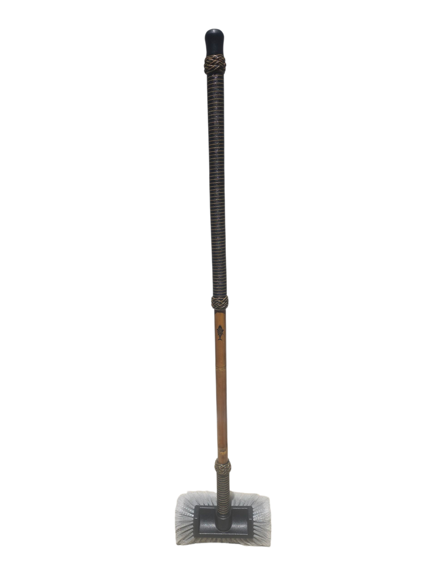 Boat Deck Brush in Black/Tan (Offshore Original) w/ 10" Soft Bristle Brush