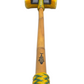 Boat Deck Brush in Green/Yellow/Gold (Pineapple Cyco) with 10" Soft Bristle Brush Head