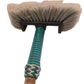 Boat Deck Brush in Teal/Black/White (Shaka Stick) with 10" Soft Bristle Brush Head