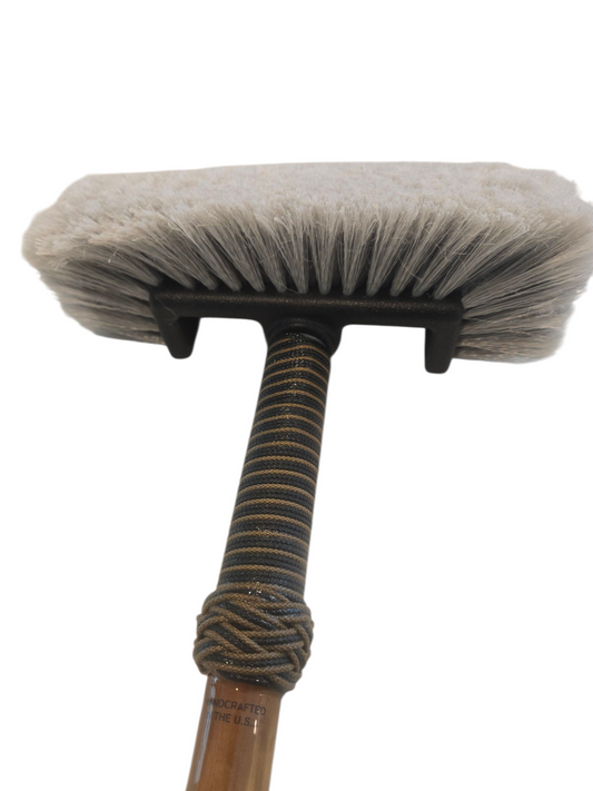 Boat Deck Brush in Black/Tan (Offshore Original) with 10" Soft Bristle Brush Head