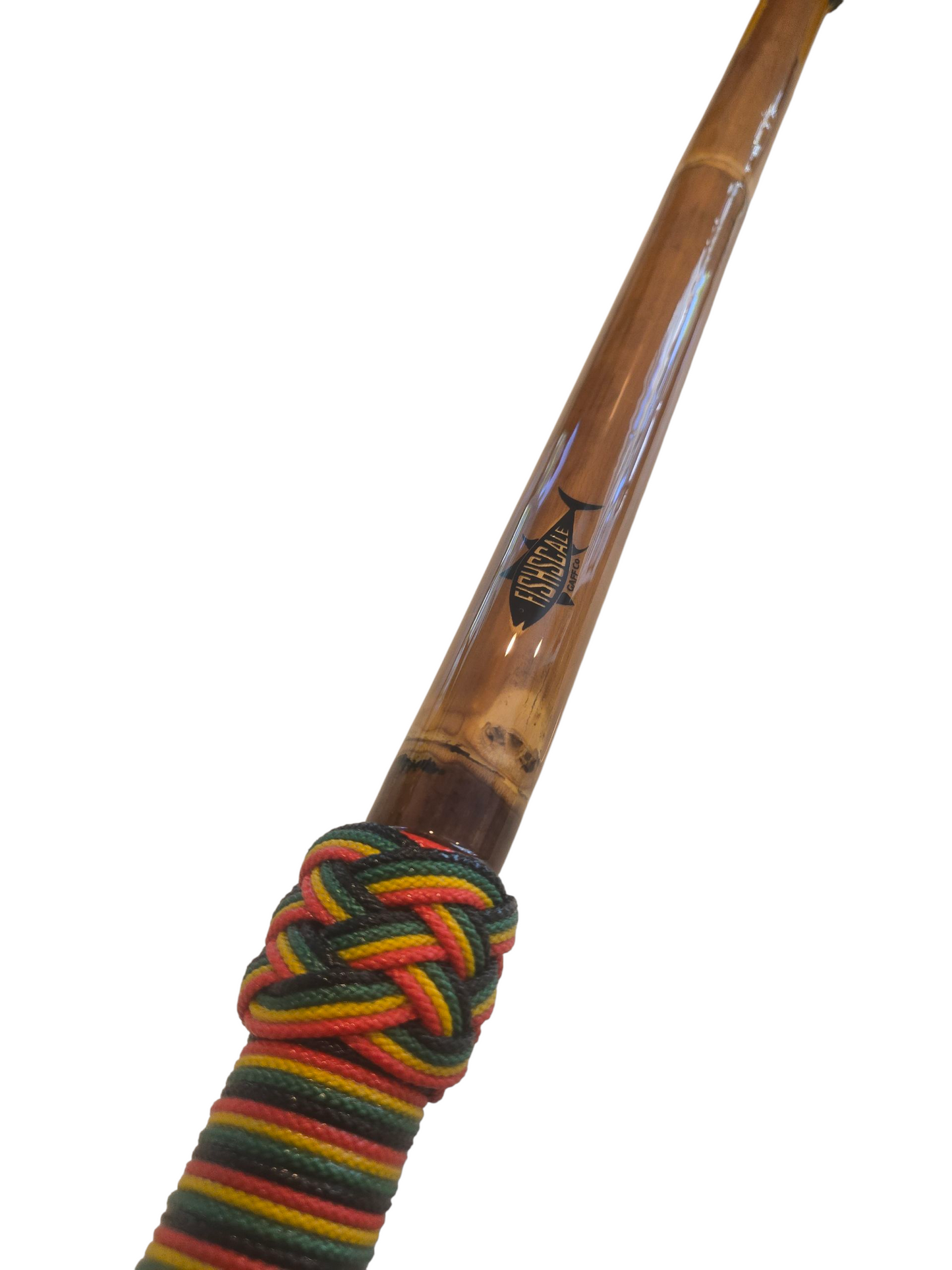 Boat Deck Brush in Red/Gold/Green/Black (Ganja Gaff) w/ 10" Soft Bristle Brush