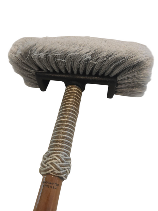 Boat Deck Brush in Tan/White (Local Legend) with 10" Soft Bristle Brush Head