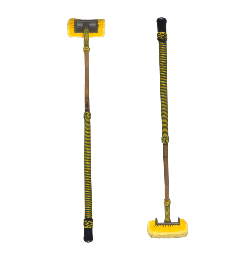 PINEAPPLE CYCO CALCUTTA DECK BRUSH Green/Gold/Yellow