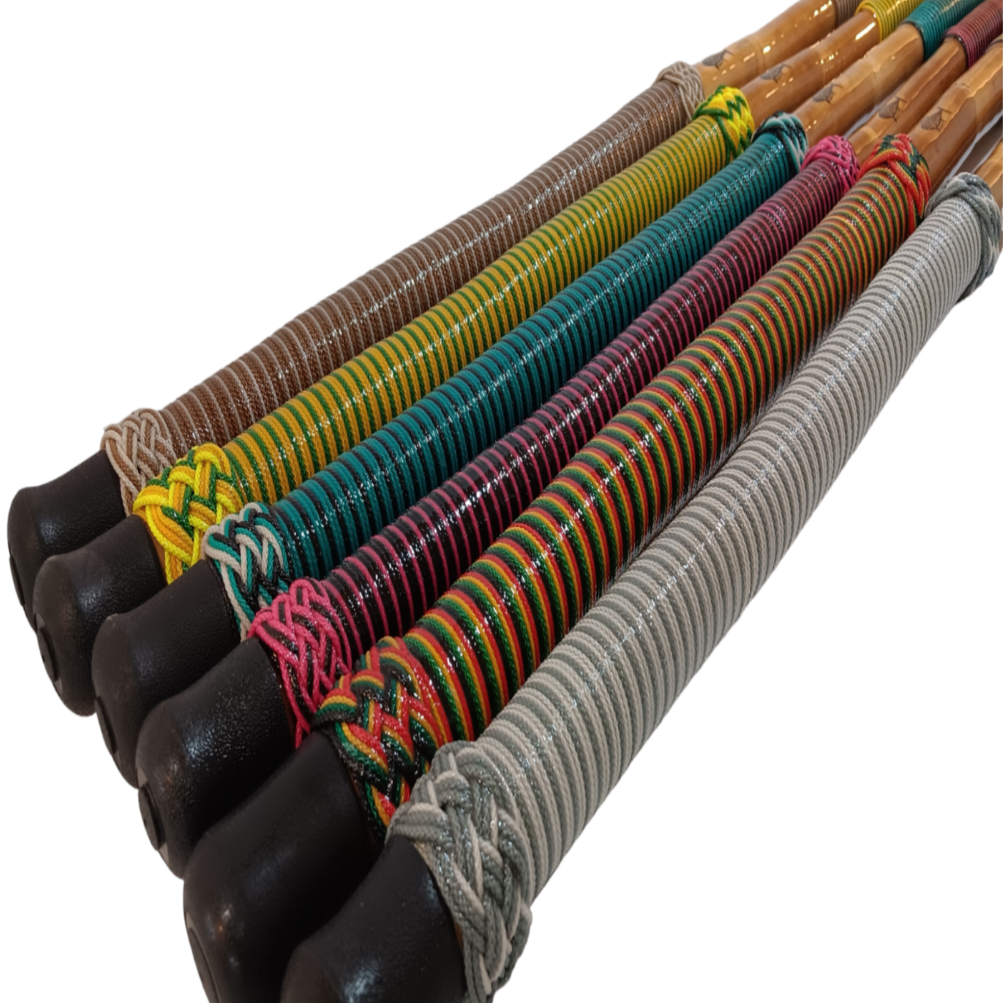GANJA GAFF x Red/Gold/Green/Black Rasta Colors with Corrosion-Resistant Dull Brass Finished Hook