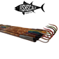 GANJA GAFF x Red/Gold/Green/Black Rasta Colors with Corrosion-Resistant Dull Brass Finished Hook