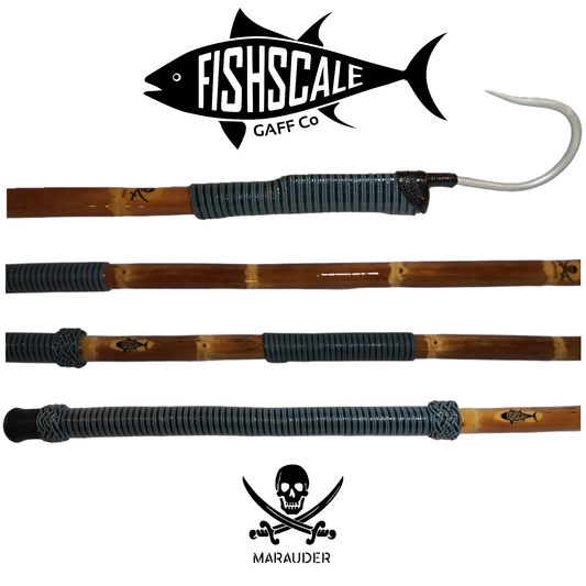 MARAUDER x Black/Grey with Corrosion-Resistant Luster White Finished Hook