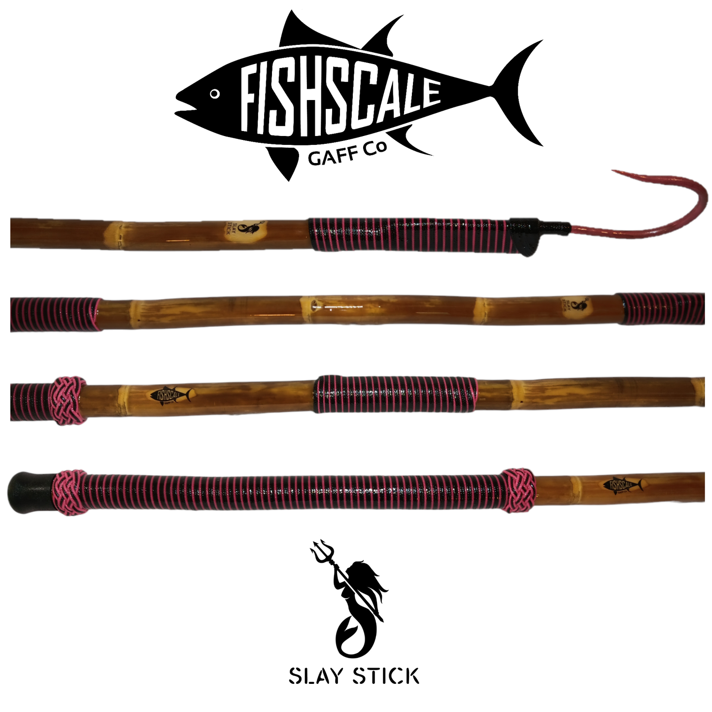 SLAY STICK x Pink/Black with Corrosion-Resistant Hot Pink Finished Hook